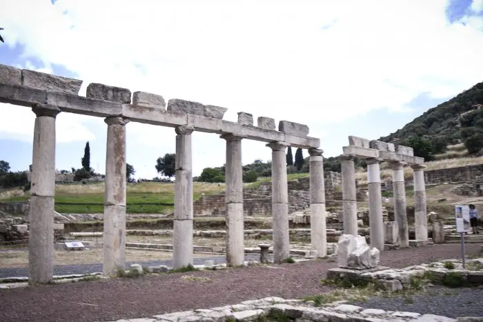 Das weitläufige Gelände der archäologischen Stätte in Messenien (Foto: © Eurokinissi)