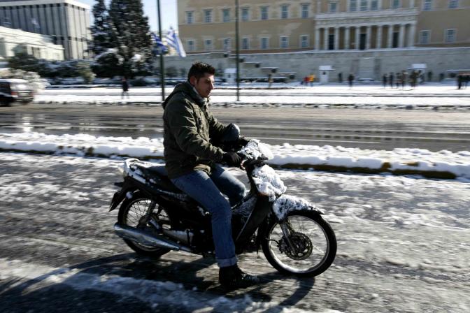 Schneefälle und Glatteis sorgen in Griechenland für vielfältige Probleme