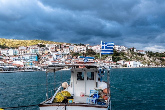 Die Küste der Insel Samos (© Eurokinissi).