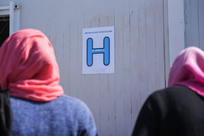 Unser Archivfoto (© Eurokinissi) entstand im Flüchtlingslager der Insel Lesbos.