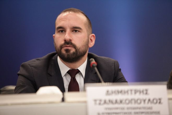 Unser Archivfoto (© Eurokinissi) zeigt den griechischen Regierungssprecher Dimitris Tzanakopoulos.