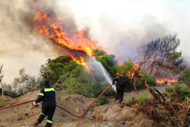 Griechenland: Brände auf Rhodos und Euböa