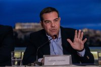 Unser Archivfoto (© Eurokinissi) zeigt Oppositionschef Alexis Tsipras.