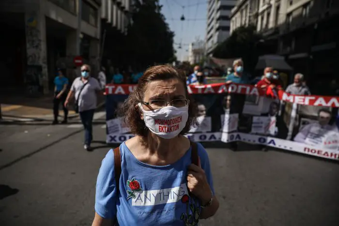 Unser Archivfoto (© Eurokinissi) entstand während einer früheren Demonstration der POEDIN.