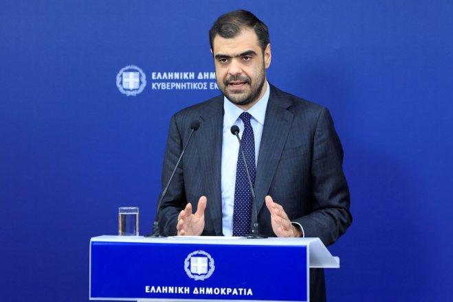 Unser Archivfoto (© Eurokinissi) zeigt Regierungssprecher Pavlos Marinakis.