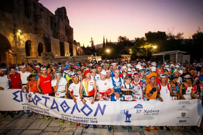 Unser Archivfoto (© eurokinissi) enstand beim Spartathlon 2019. 