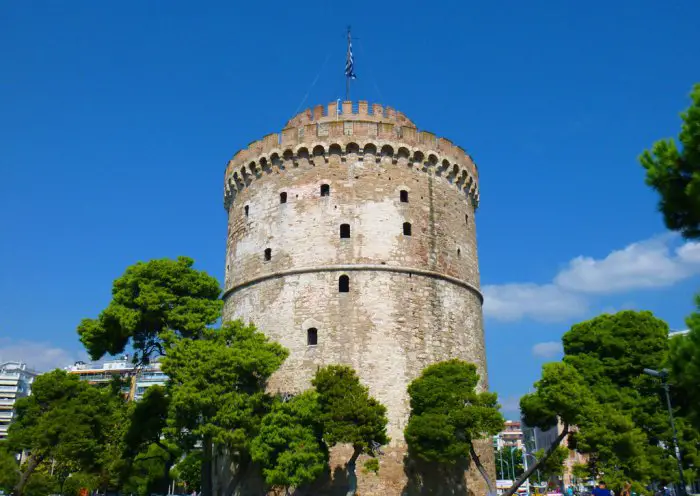 Foto (© Griechenland Zeitung / Elisa Hübel): Der Weiße Turm von Thessaloniki.