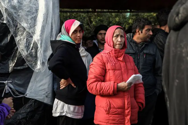 In dem Lager &quot;Kara Tepe&quot; auf Lesbos leben besonders schutzbedürftige Geflüchtete, hauptsächlich Familien mit kleinen Kindern. Archivfoto (© Eurokinissi).