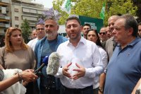 Vorsitzender der sozialistischen Partei PASOK Nikos Androulakis (© Eurokinissi). 