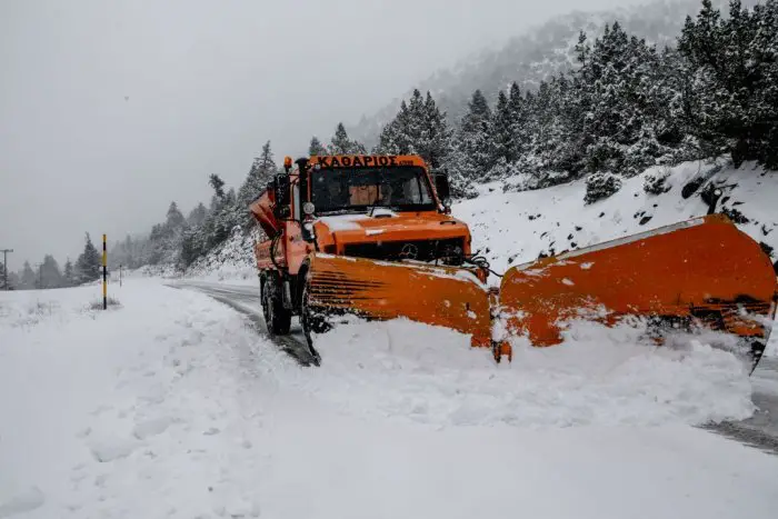 Unser Foto (© Eurokinissi) entstand am Montag (19.1.) auf dem Kissavos-Berg in Thessalien.