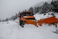 Unser Foto (© Eurokinissi) entstand am Montag (19.1.) auf dem Kissavos-Berg in Thessalien.