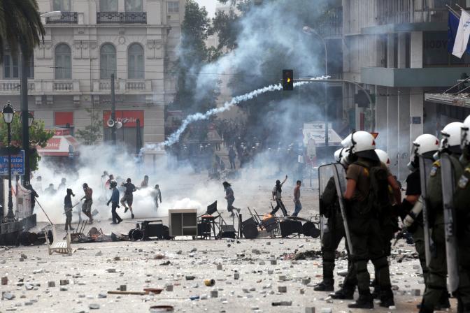 Straßenschlachten im Athener Zentrum