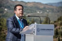 Unser Archivfoto (© Eurokinissi) zeigt Migrationsminister Notis Mitarakis.