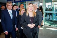 Unser Archivfoto (© Eurokinissi) zeigt die Vorsitzende der Bewegung der Veränderung (KiNal) Fofi Gennimata.