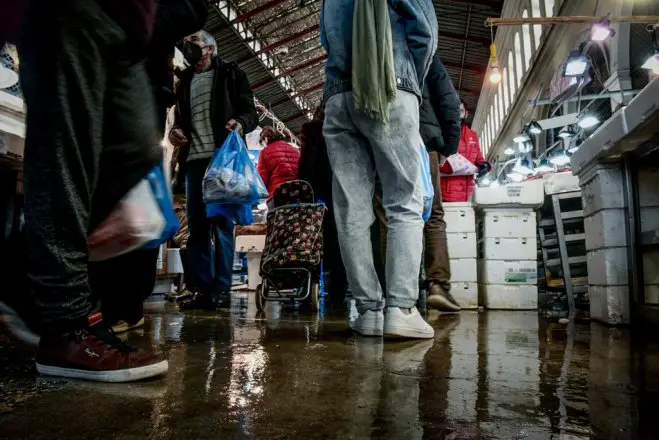 Foto (© ek): Auf dem Fischmarkt.