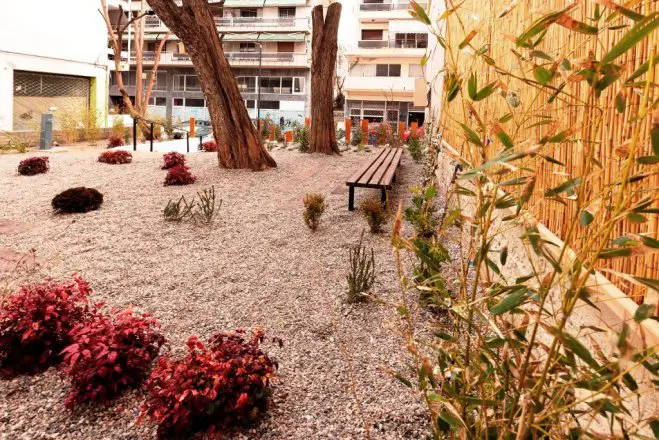 Foto (© gtp): Pocket Park in Thessaloniki.