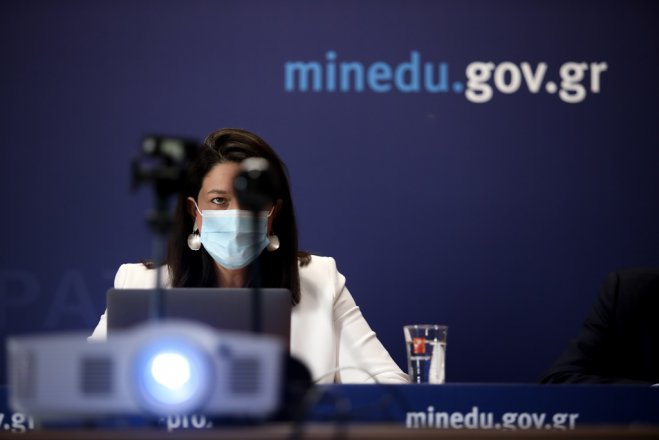 Unser Archivfoto (© Eurokinissi) zeigt Bildungsministerin Niki Kerameos.