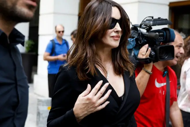 Unsere Archivfotos (© Eurokinissi) zeigen Monica Bellucci 2021 in Athen.