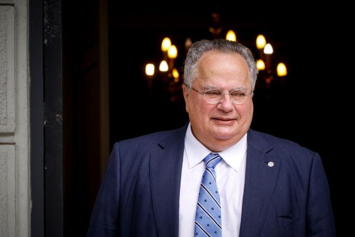 Unser Archivfoto (© Eurokinissi) zeigt den zurückgetretenen Außenminister Nikos Kotzias.
