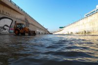 Foto (© Eurokinissi): Reinigung des Flusses Kifissos 