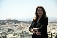 Foto (© Eurokinissi): Die Präsidentin der Griechischen Zentrale für Fremdenverkehr (EOT bzw. GZF) Angela Gerekou.