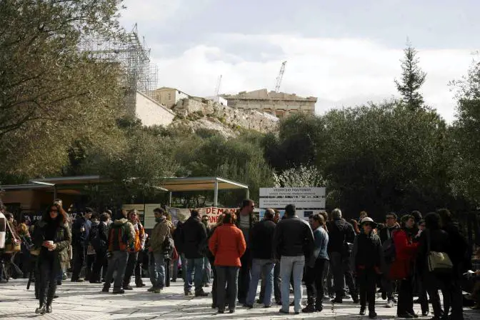 Athener Akropolis erneut von Angestellten des griechischen Kulturministeriums blockiert