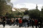 Athener Akropolis erneut von Angestellten des griechischen Kulturministeriums blockiert 