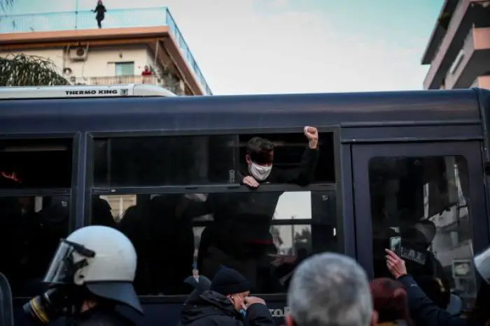 Unser Foto (© Eurokinissi) entstand am Samstag (20.2.) in Athen,