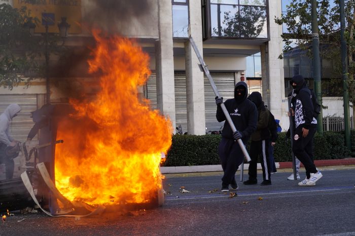 Spannungen im Athener Stadtzentrum