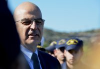 Unser Archivfoto (© Eurokinissi) zeigt Außenminister Nikos Dendias.