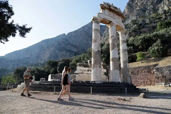 Unser Archivfoto (© Eurokinissi) entstand in Delfi in Mittelgriechenland.