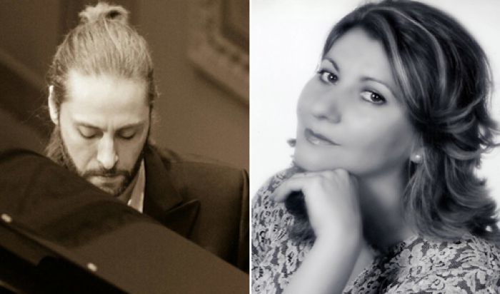 Die beiden Musiker Christina Giannakopoulou (Sopran) und Theodore Tzovanakis (Piano) geben das Konzert &quot;Schubert Through the Eyes of Liszt&quot; (Foto: © Megaron).