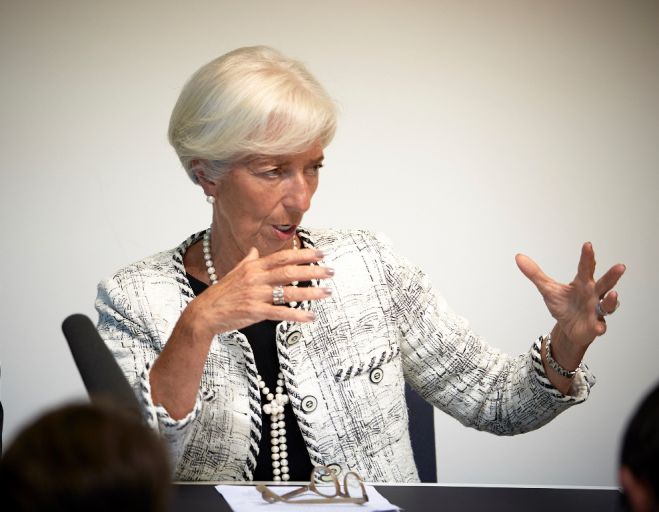 Unser Archivfoto (©Eurokinissi) zeigt die Geschäftsführende Leiterin des IWF Christine Lagarde.