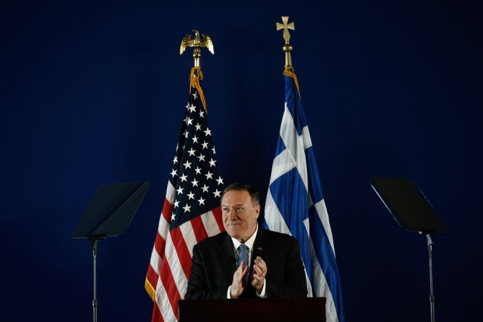 Unser Archivfoto (© Eurokinissi) zeigt den US-Außenminister Mike Pompeo.