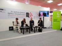 Das Foto (© Griechenland Zeitung / jh) wurde bei der Buchmesse in Thessaloniki aufgenommen.