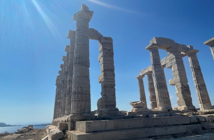 Sommerwetter am Kap Sounion (Foto Jana Petersmeier)