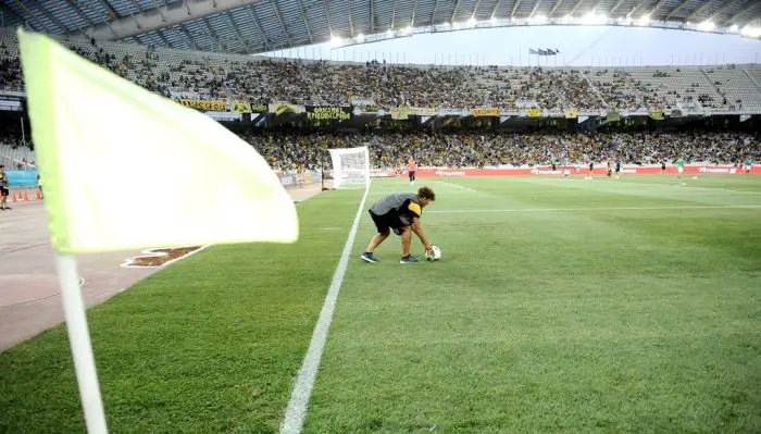 Unser Archivfoto (© Eurokinissi) entstand im Athener OAKA-Stadion während eines Spiels von AEK Athen.