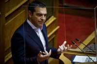 Unser Archivfoto (© Eurokinissi) zeigt Oppositionschef Alexis Tsipras.