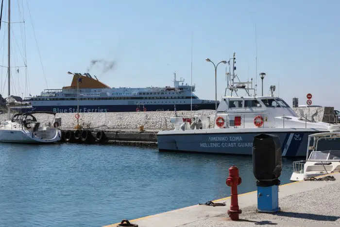 Unser Foto (© Eurokinissi) entstand am Donnerstag (12.3.) am Hafen von Limnos.