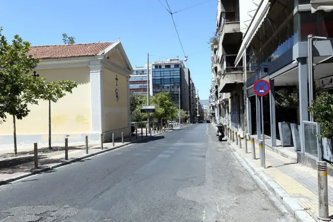 Unser Archivfoto (© Eurokinissi) entstand in der Solonos-Straße.