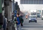 Streik der LKW-Besitzer der national operierenden Transportunternehmen 