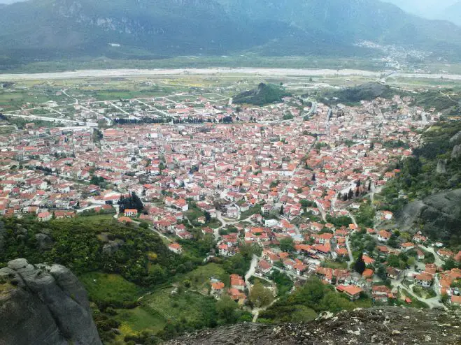 Blick auf Kalambaka