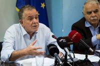 Unser Foto (© Eurokinissi) zeigt Migrationsminister Jannis Mouzalas am Mittwoch in Athen während einer Pressekonferenz zur Lage der Flüchtlinge in Griechenland.