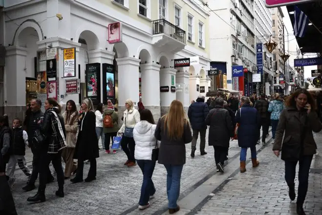 Unser Archivfoto (© Eurokinissi) entstand in der Ermou-Straße.