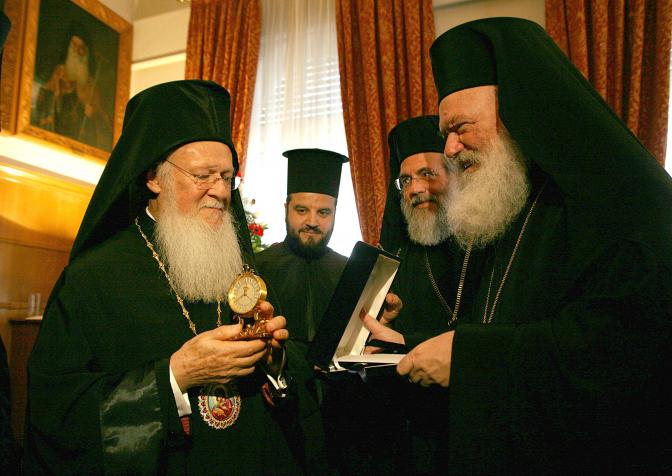 Ökumenischer Patriarch Bartholomäus in Athen