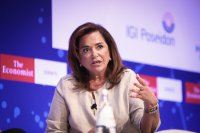 Unser Archivfoto (© Eurokinissi) zeigt Dora Bakogianni.