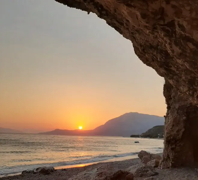 Sonnenuntergang in Balos