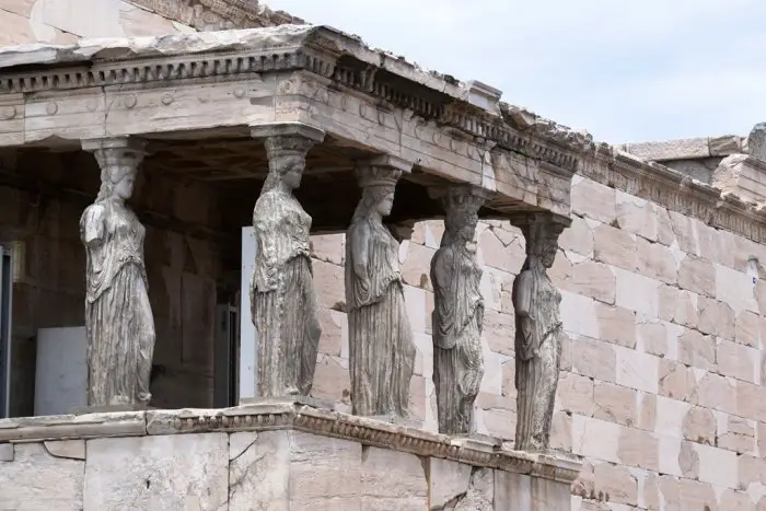 Foto (© Eurokinissi): Karyatiden, Akropolis.