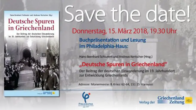 Buchpräsentation und Lesung: „Deutsche Spuren in Griechenland“