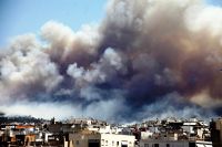 Feuer wütet bei Athen – mindestens ein Haus verbrannt